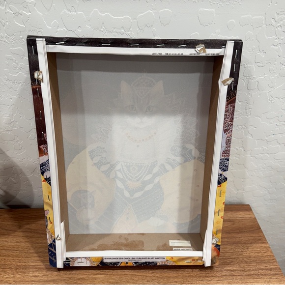 Carol Lew Cat Canvas Print Regal Renaissance Grey White Cat 11x14 Gallery - Picture 6 of 8